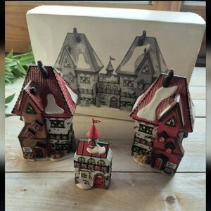 Dept 56 North Pole Series Dolls and Santa’s Bear Works Set of 3 #56359 w/Box